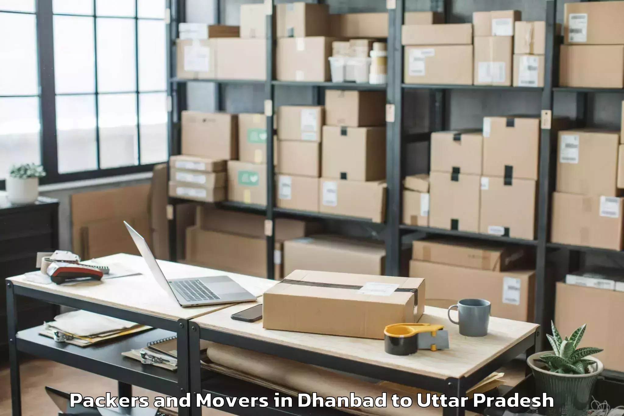 Trusted Dhanbad to Etawah Packers And Movers